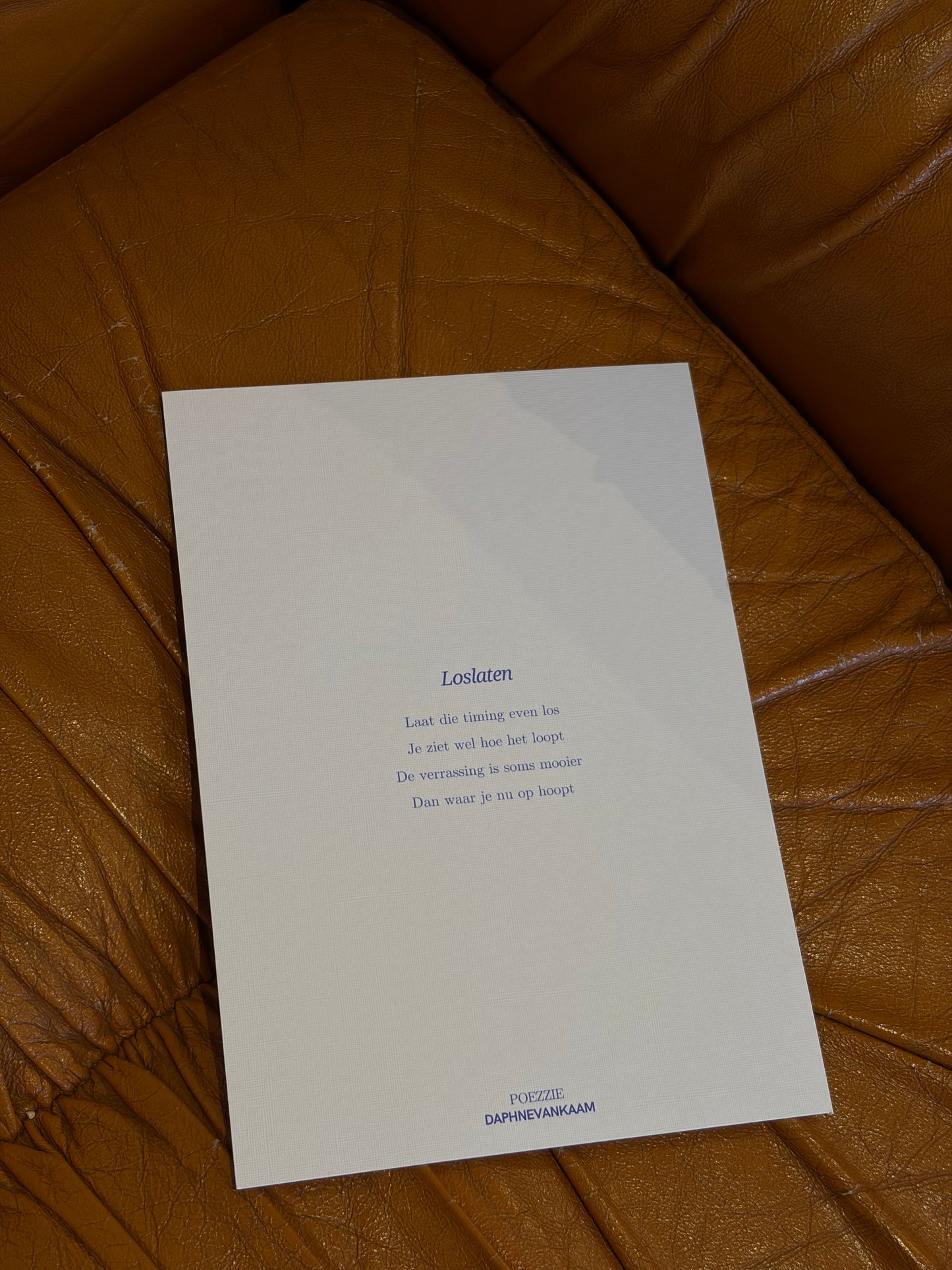 Kaartje 'Loslaten' Poëzie pre-order