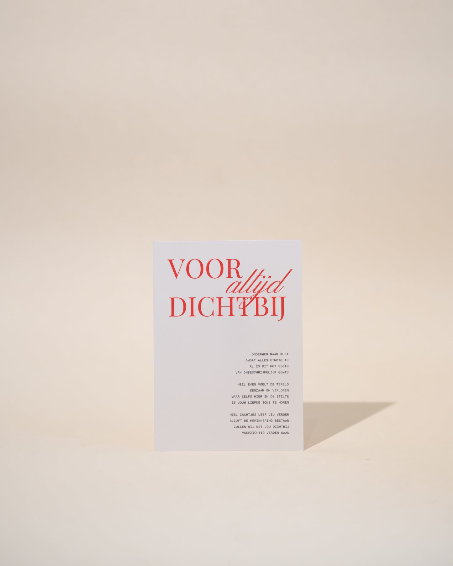 Poezzie kaartset afscheid