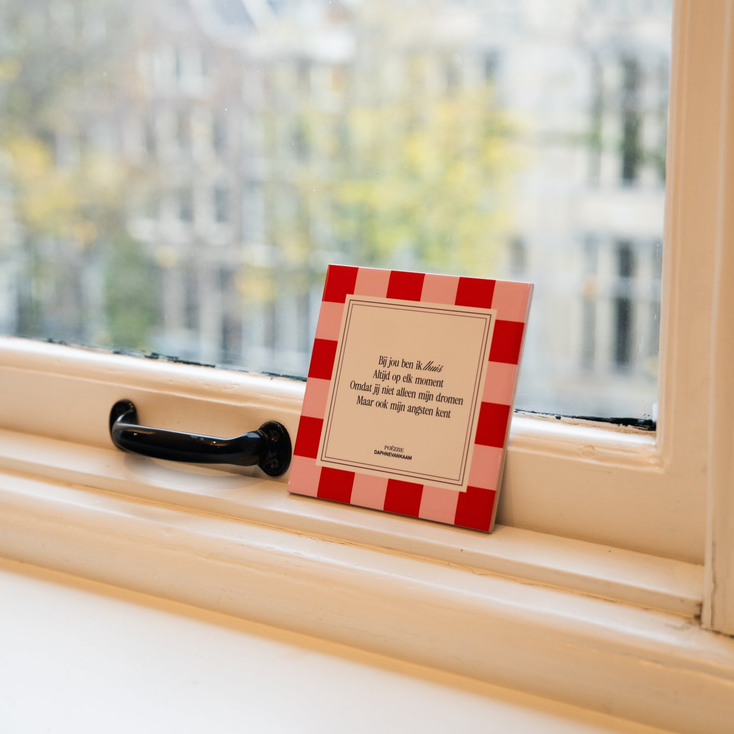 Tegeltje met poëzie 'Thuis bij jou'