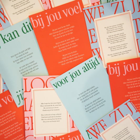 Poezzie kaartset vriendschap