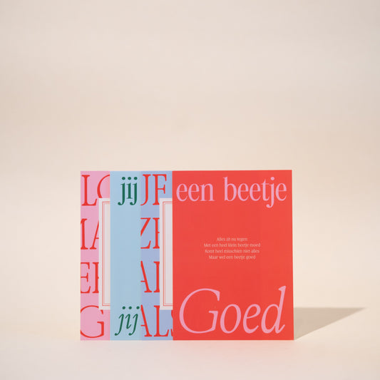 Poezzie kaartset 'voor elk moment'