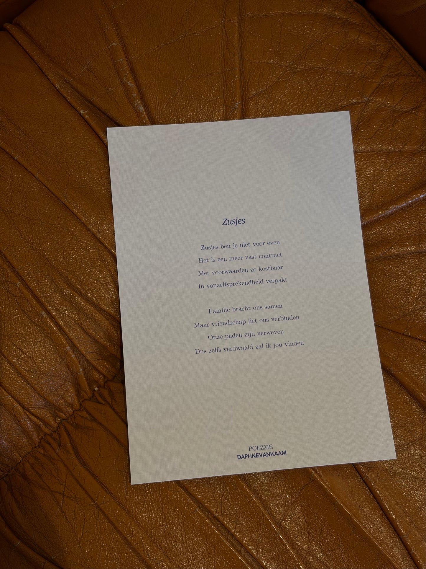 Kaartje 'Zusjes' Poëzie pre-order